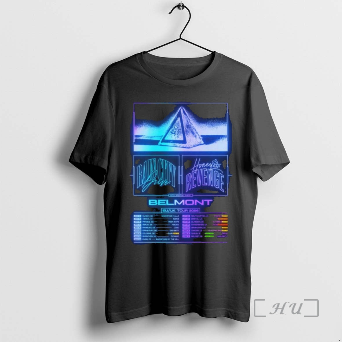 Officials Honey Revenge Rain City Drive Eu Uk Tour - Adult & Kids T-Shirts, Sweatshirts & Hoodies apparel design preview 1