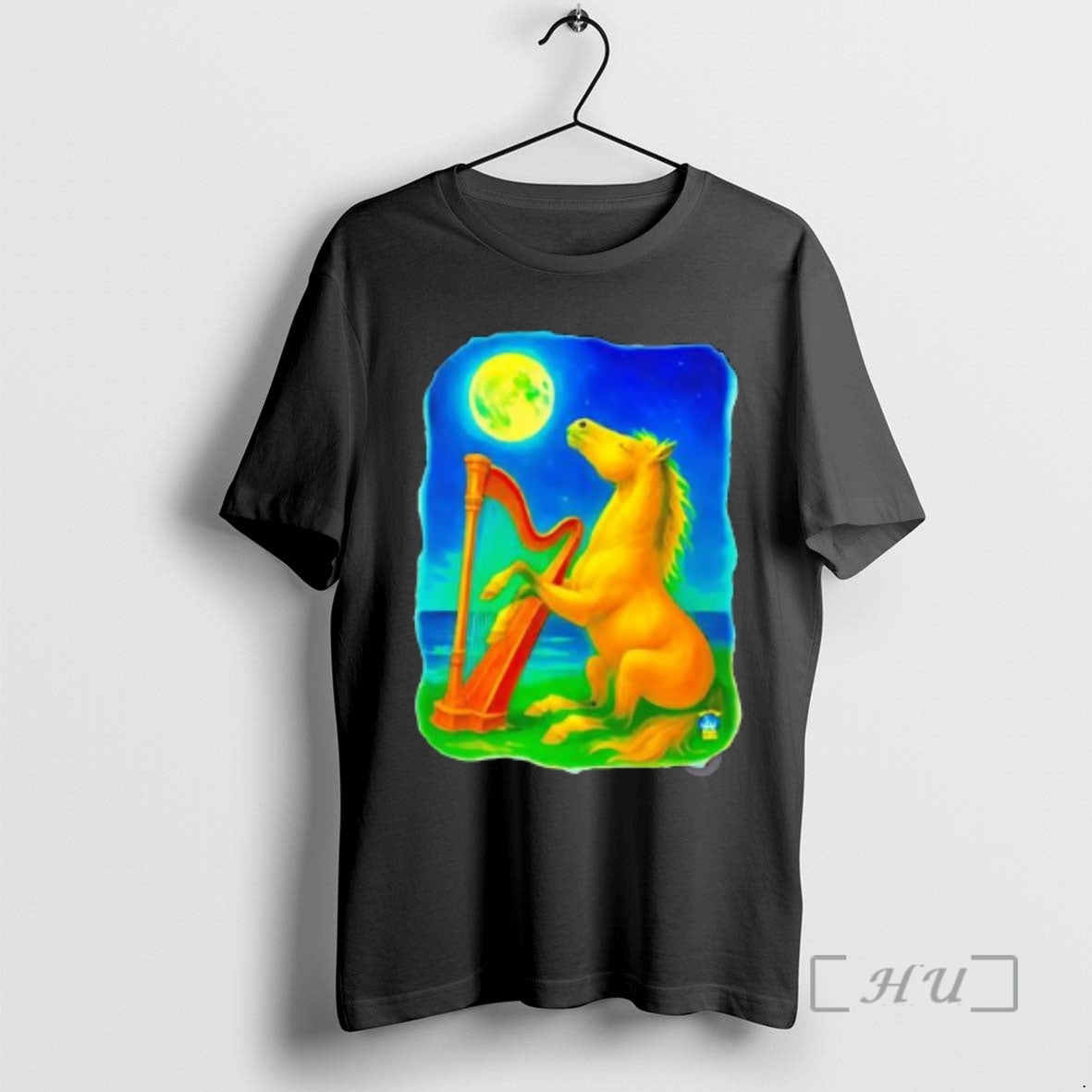Officials Horse Lovers Musical Moon Harp Art - Adult & Kids T-Shirts, Sweatshirts & Hoodies apparel design preview 1