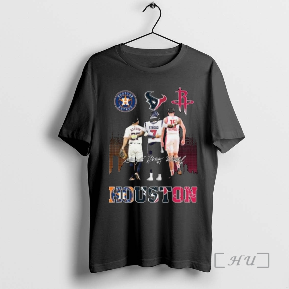 Officials Houston Astros Jose Altuve Texans C J 2 - Adult & Kids T-Shirts, Sweatshirts & Hoodies apparel design preview 1
