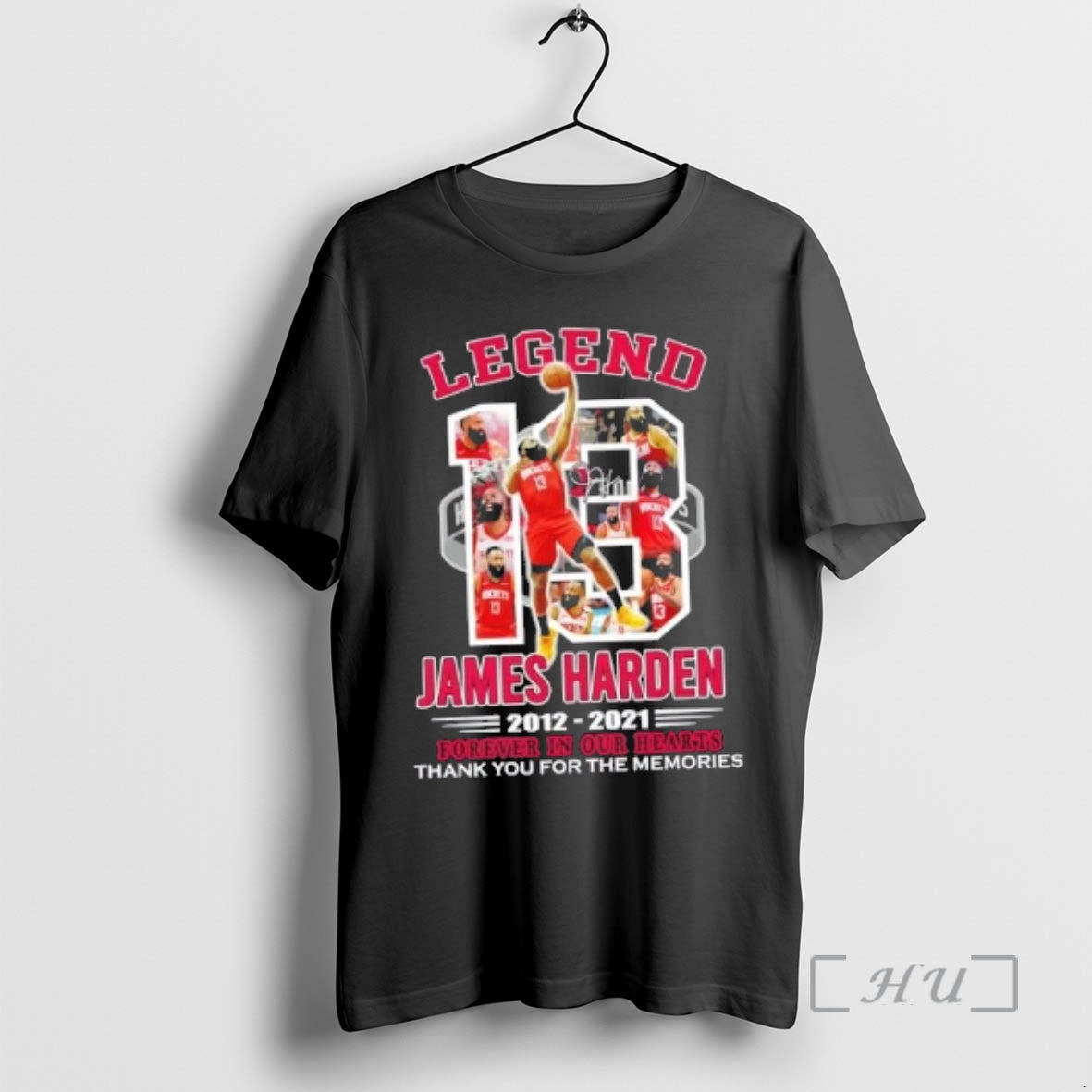Officials Houston Rockets Legend James Harden 2012 - Adult & Kids T-Shirts, Sweatshirts & Hoodies apparel design preview 1