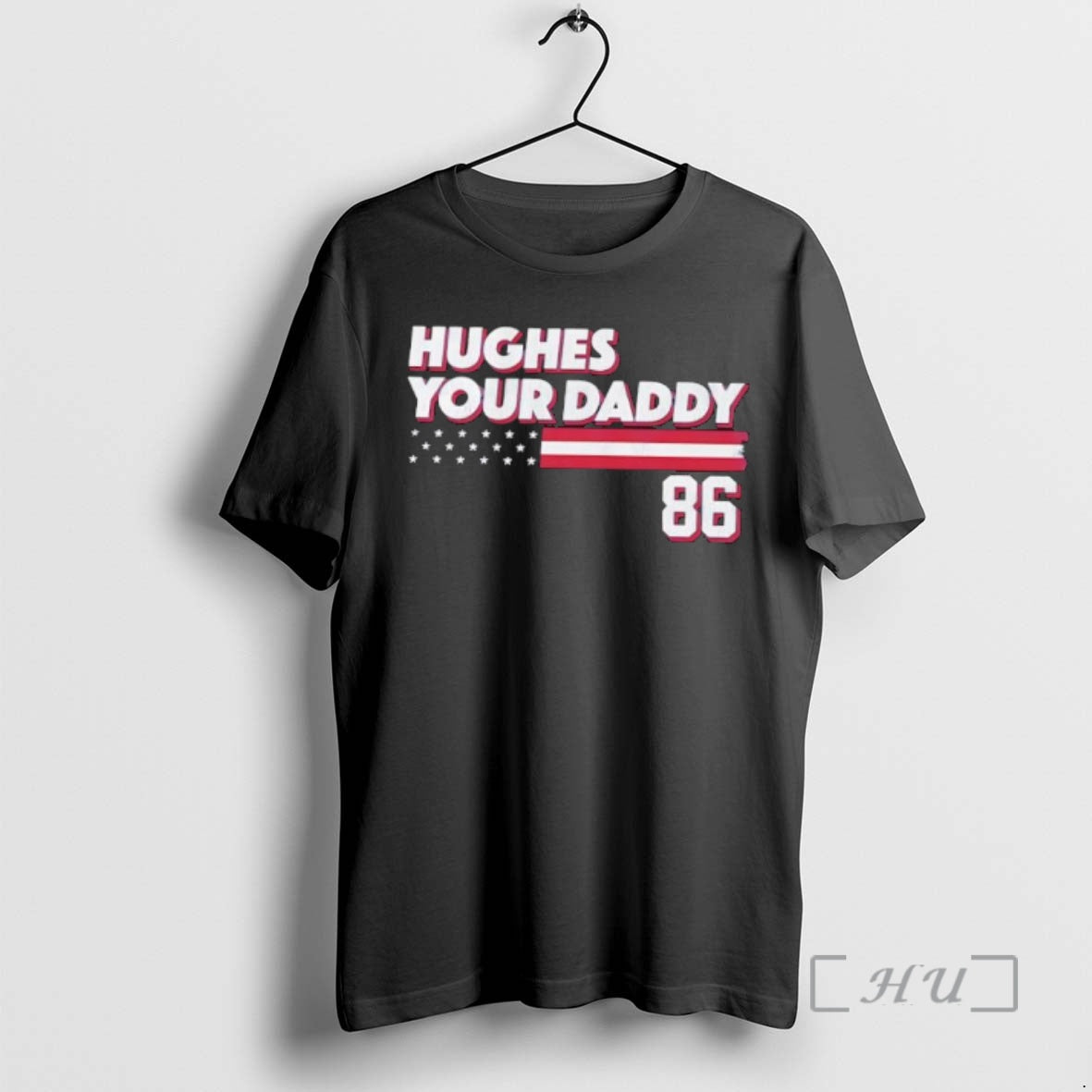 Officials Hughes Your Daddy Usa Flag Number 86 - Adult & Kids T-Shirts, Sweatshirts & Hoodies apparel design preview 1