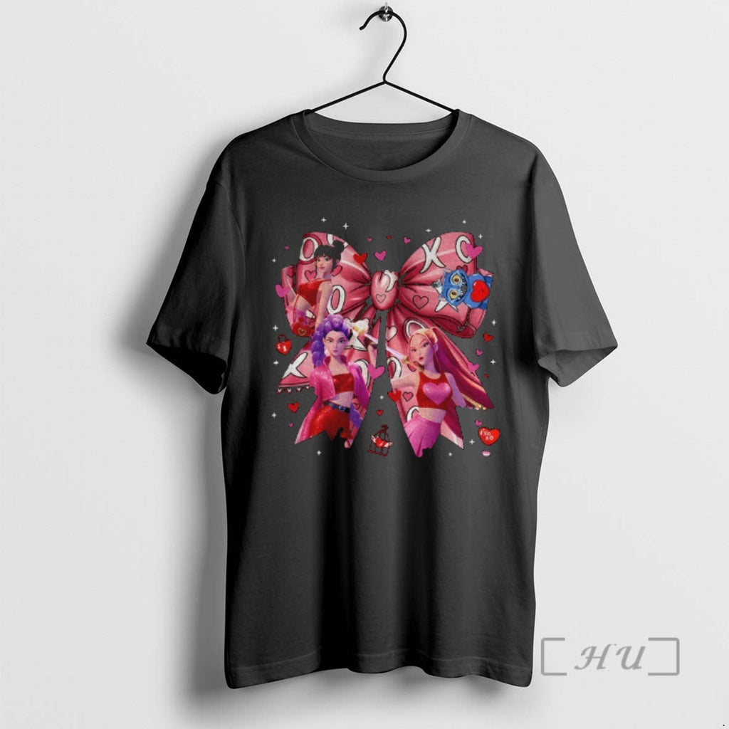 Officials Huntrix Coquette Valentine Kpop Demon - Adult & Kids T-Shirts, Sweatshirts & Hoodies apparel design preview 1