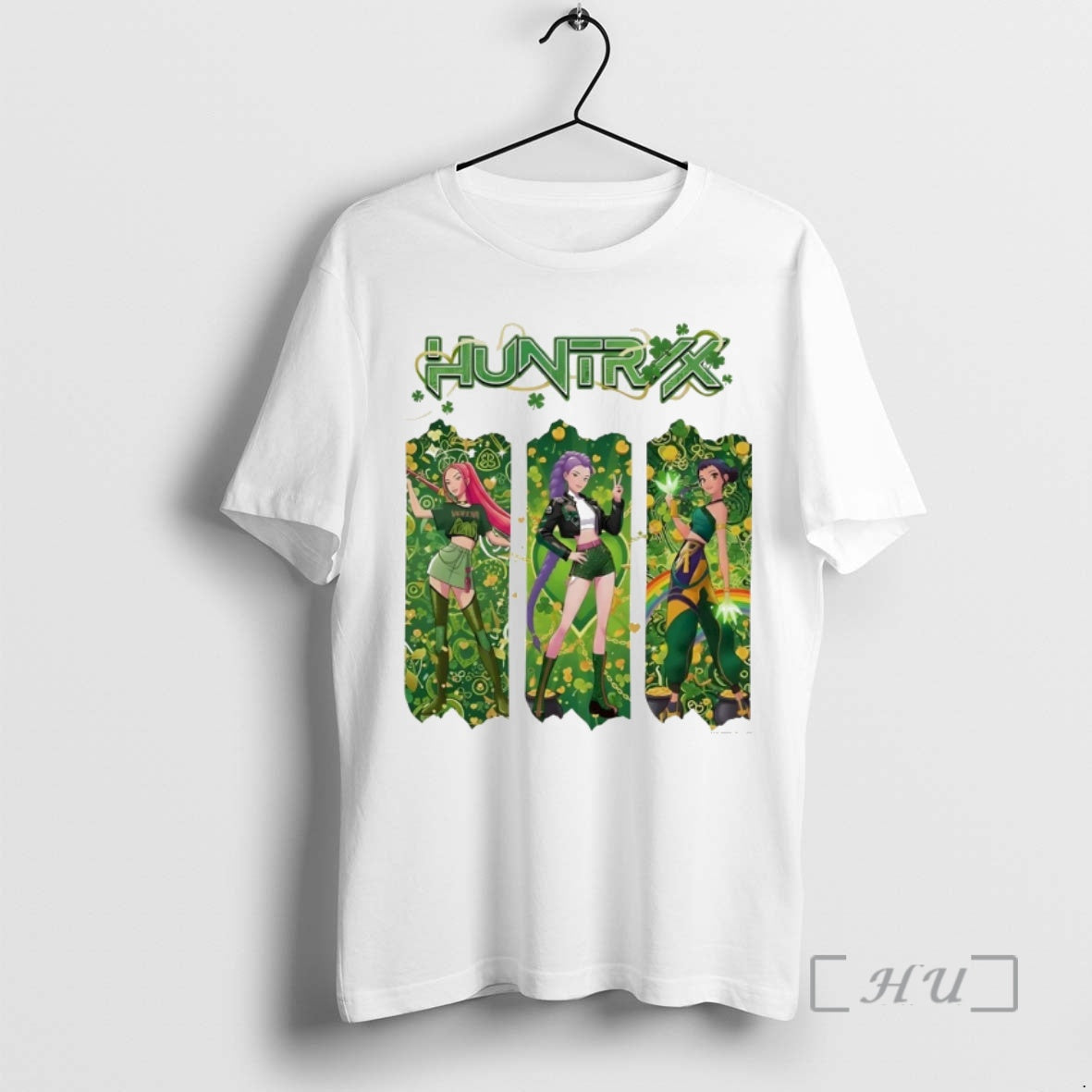 Officials Huntrix Kpop Demon Hunter Happy Patricks - Adult & Kids T-Shirts, Sweatshirts & Hoodies apparel design preview 1