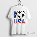 Officials I Love Usa Soccer Flag - Adult & Kids T-Shirts, Sweatshirts & Hoodies apparel design preview 1