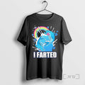 Officials I Farted Dolphin Rainbow Cartoon - Adult & Kids T-Shirts, Sweatshirts & Hoodies apparel design preview 1