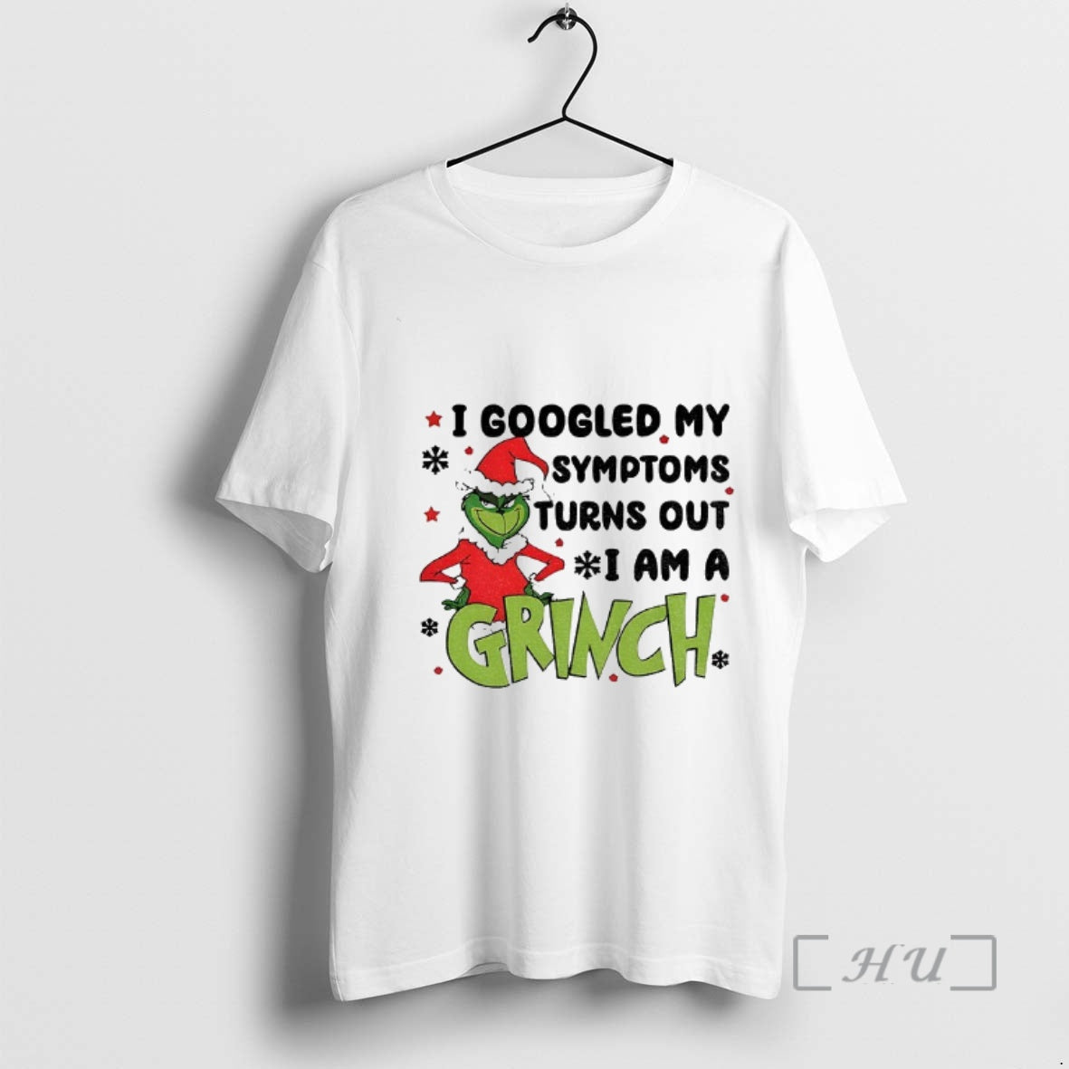 Officials I Googled My Symptoms Turns Out Am Grinch - Adult & Kids T-Shirts, Sweatshirts & Hoodies apparel design preview 1