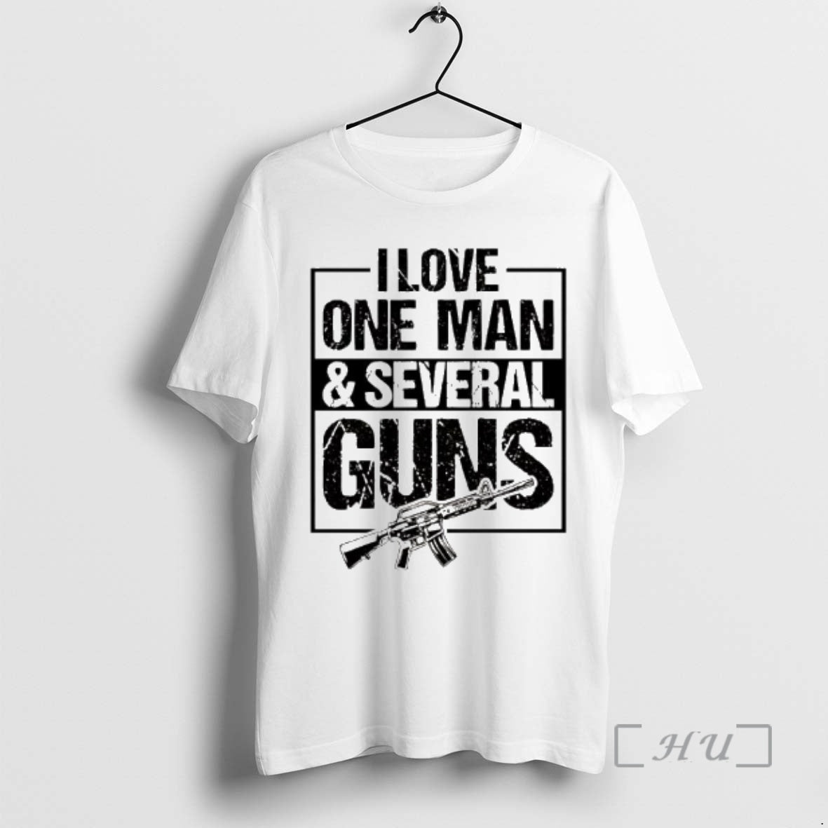 Officials I Love One Man And Several Guns - Adult & Kids T-Shirts, Sweatshirts & Hoodies apparel design preview 1