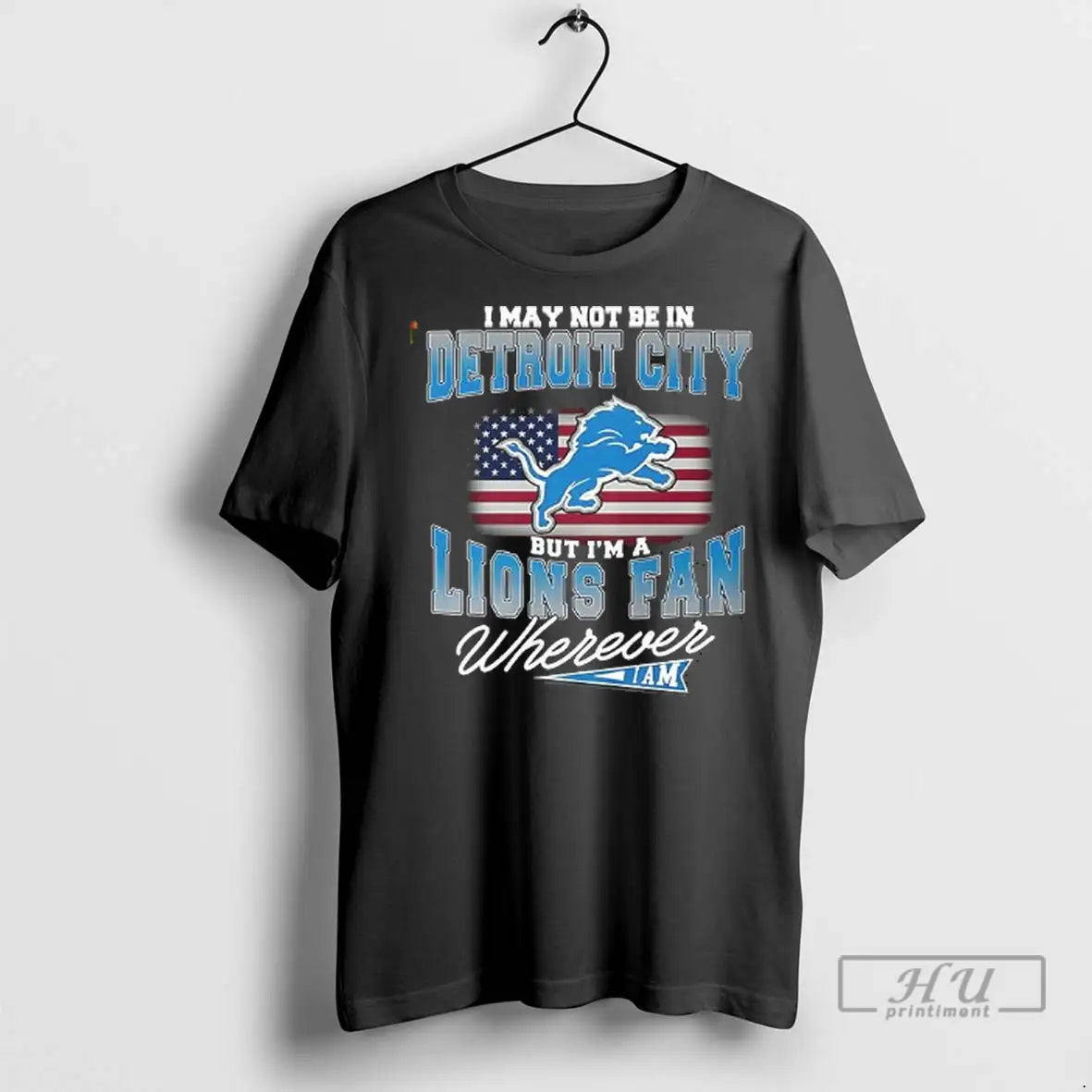 Officials I May Not Be In Detroit City But Im A Lions - Adult & Kids T-Shirts, Sweatshirts & Hoodies apparel design preview 1