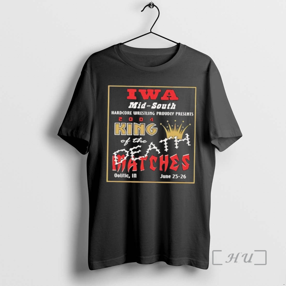 Officials Iwa Mid South King Last Bloody Stand - Adult & Kids T-Shirts, Sweatshirts & Hoodies apparel design preview 1