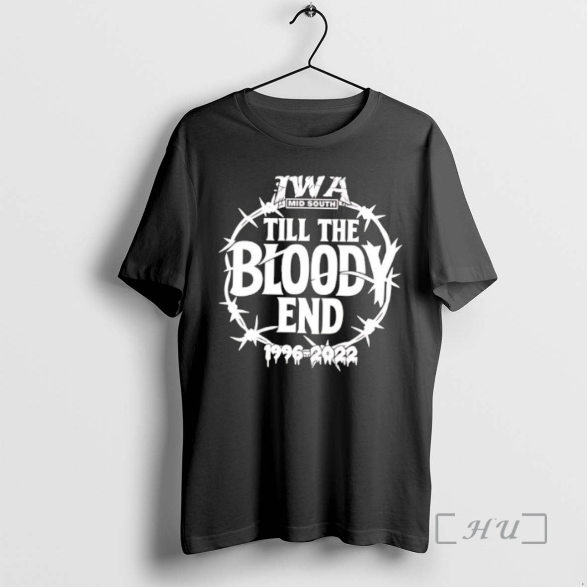 Officials Iwa Mid South Till Bloody End Logo - Adult & Kids T-Shirts, Sweatshirts & Hoodies apparel design preview 1