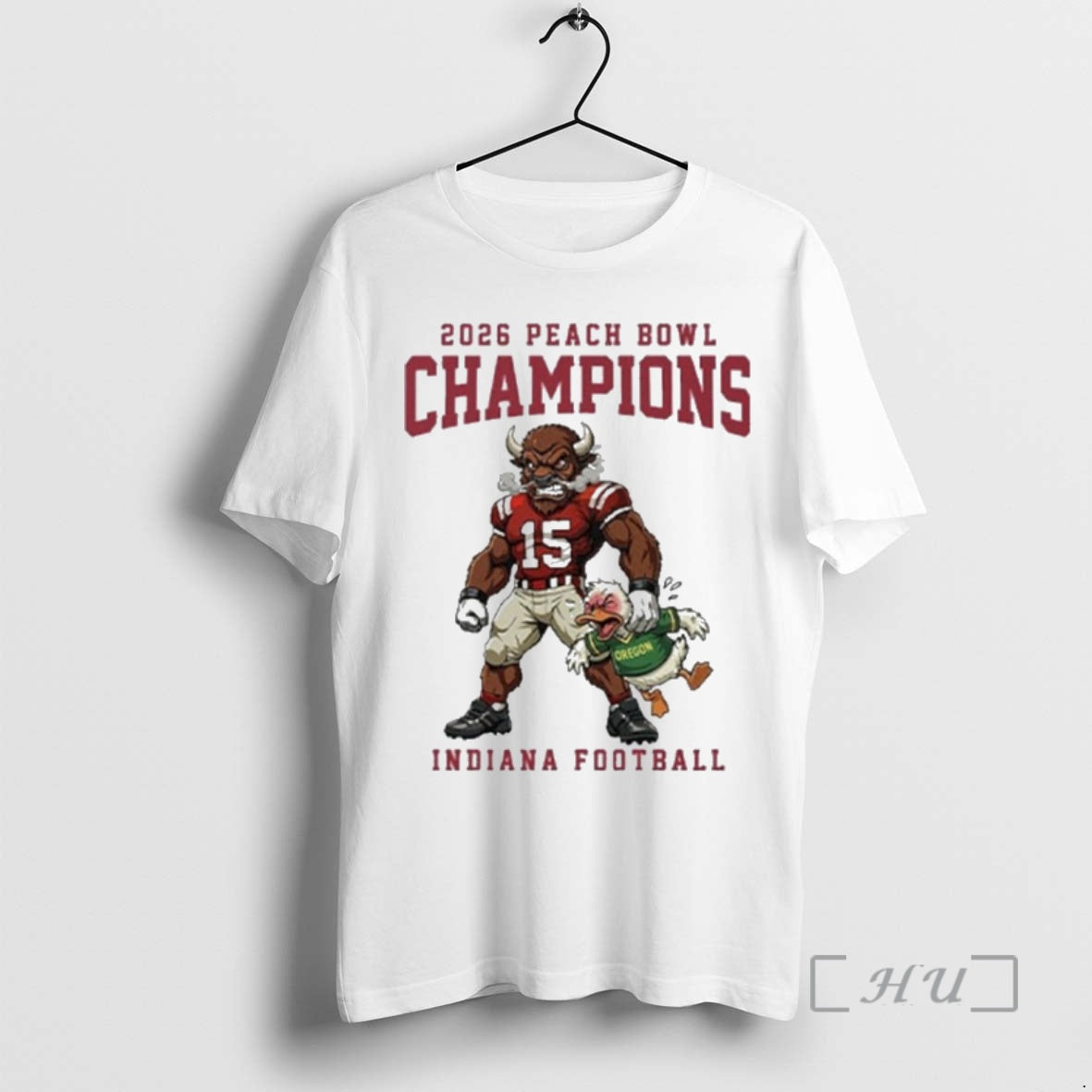 Officials Indiana Football 2026 Peach Bowl Champions - Adult & Kids T-Shirts, Sweatshirts & Hoodies apparel design preview 1