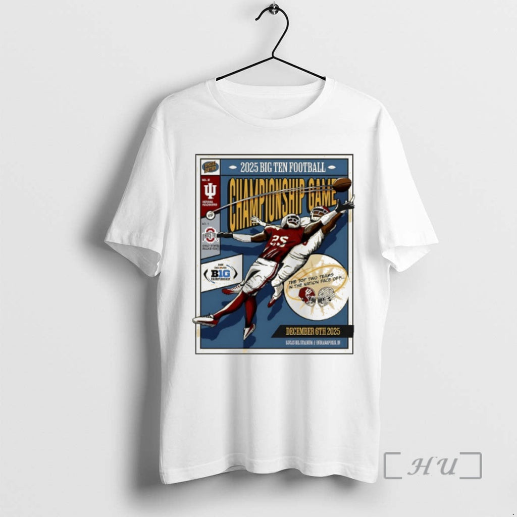Officials Indiana Football 2025 Big Ten Championship - Adult & Kids T-Shirts, Sweatshirts & Hoodies apparel design preview 1