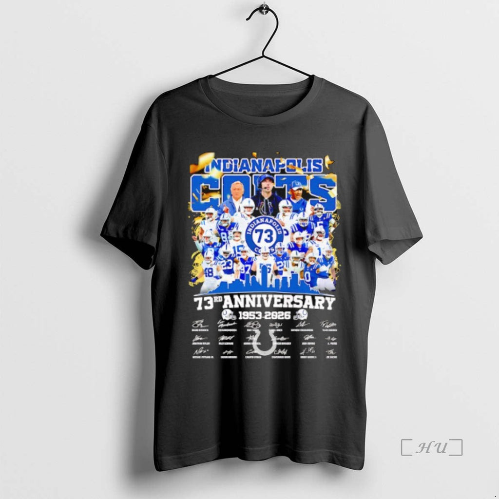 Officials Indianapolis Colts 73rd Anniversary 1953 - Adult & Kids T-Shirts, Sweatshirts & Hoodies apparel design preview 1