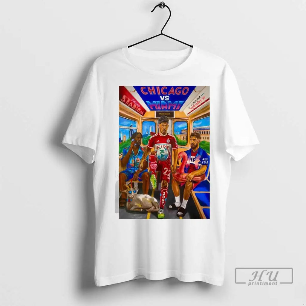 Officials Inter Miami X Chicago Fire Chase Stadium - Adult & Kids T-Shirts, Sweatshirts & Hoodies apparel design preview 1