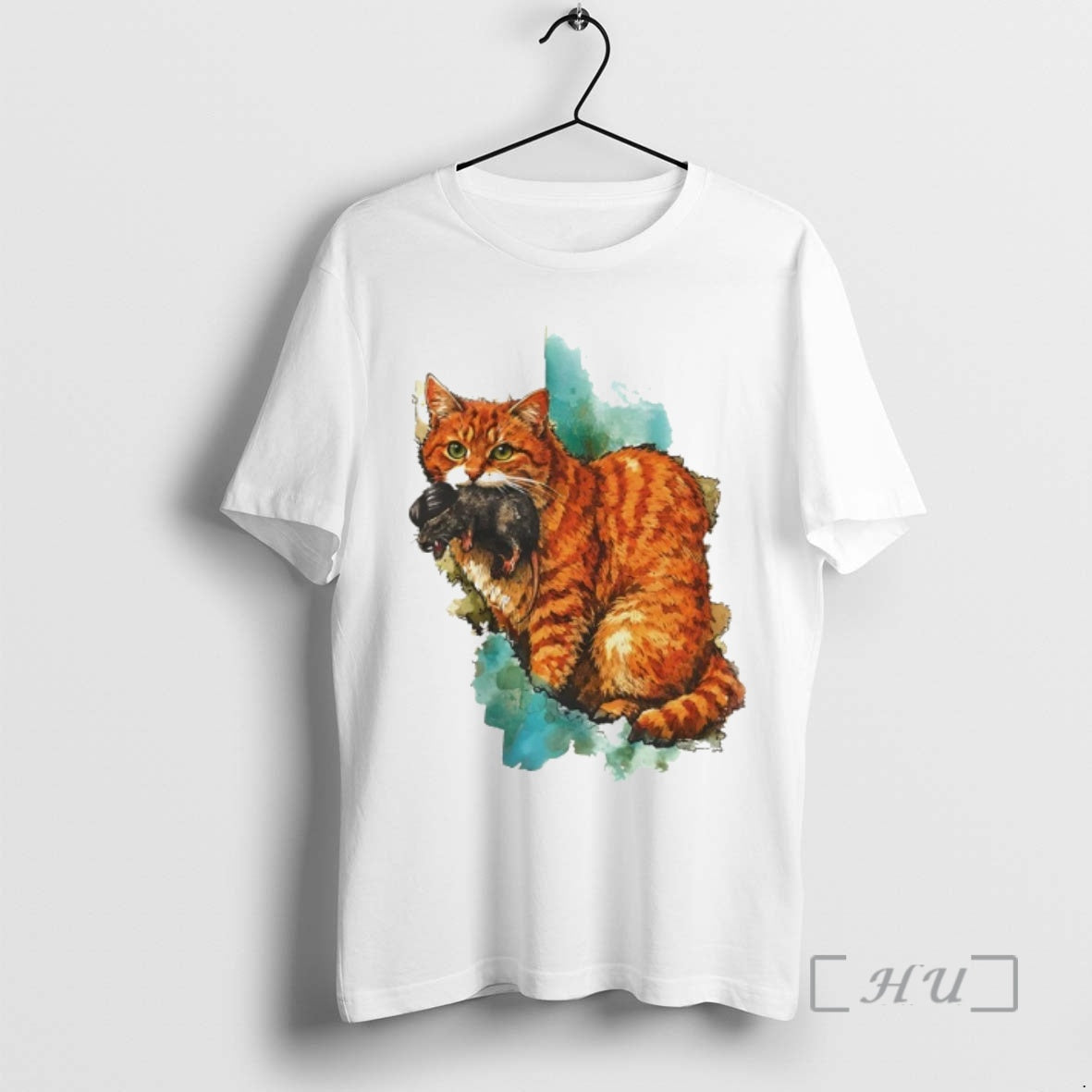 Officials Iran Map Orange Tabby Cat Illustration - Adult & Kids T-Shirts, Sweatshirts & Hoodies apparel design preview 1
