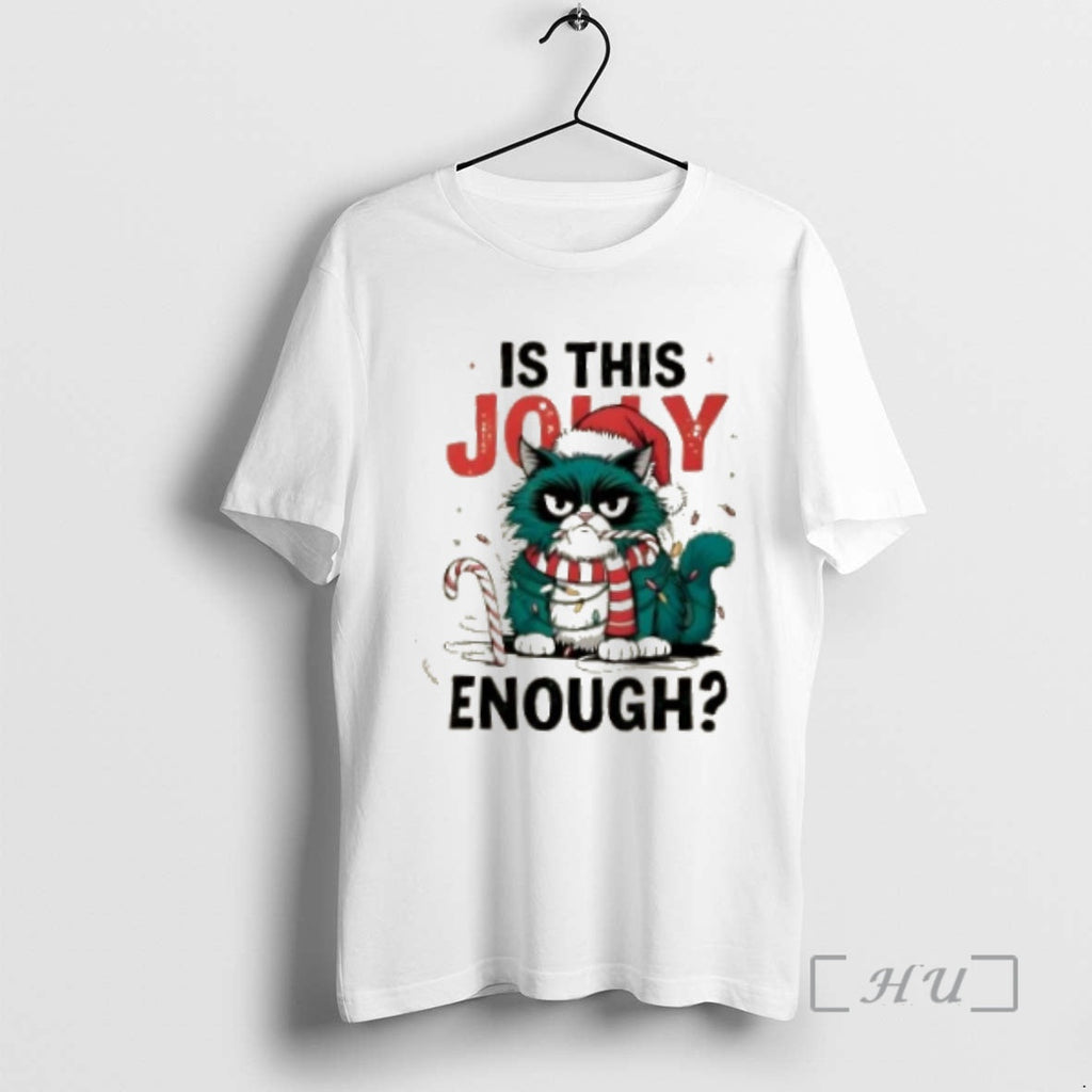 Officials Is This Jolly Enough Grumpy Cat Lights - Adult & Kids T-Shirts, Sweatshirts & Hoodies apparel design preview 1