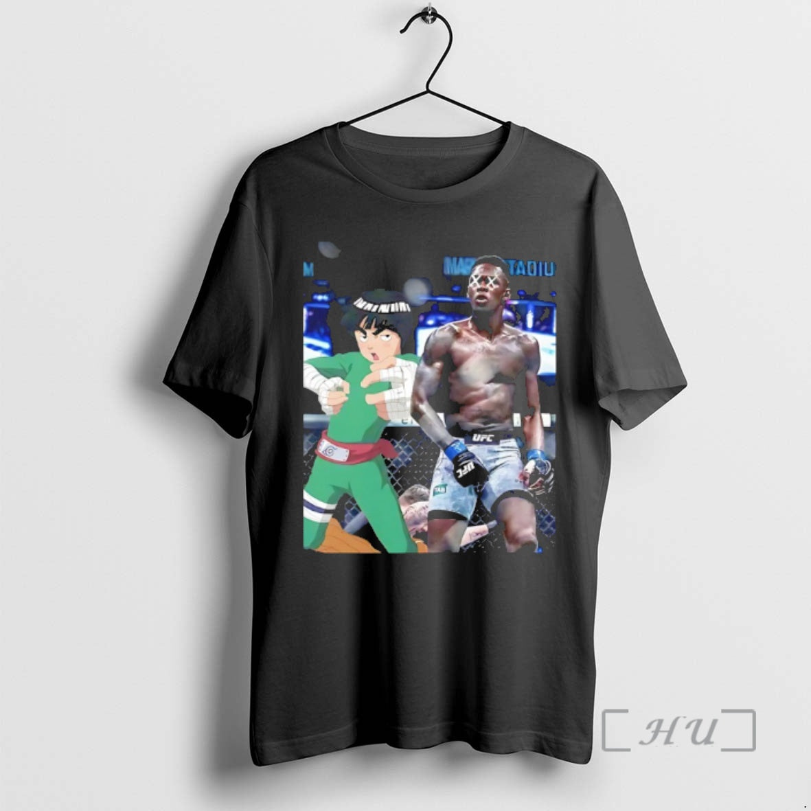 Officials Israel Adesanya X Rock Lee Drunken Fist - Adult & Kids T-Shirts, Sweatshirts & Hoodies apparel design preview 1