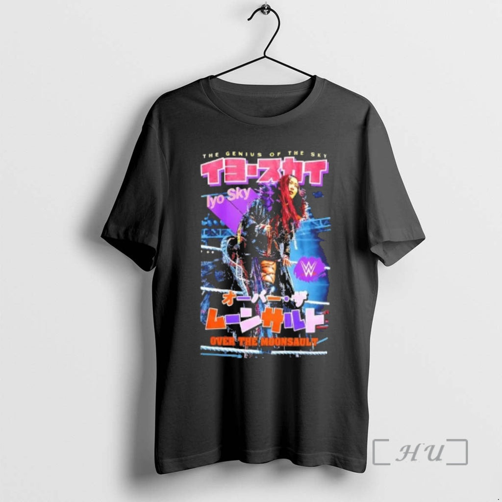 Officials Iyo Sky The Genius Of Over Moonsault - Adult & Kids T-Shirts, Sweatshirts & Hoodies apparel design preview 1