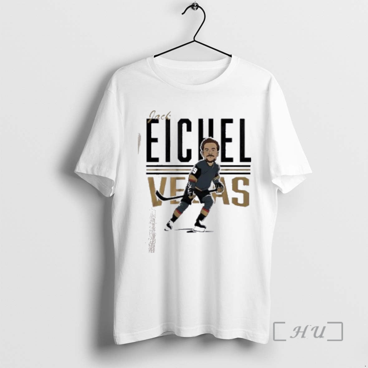 Officials Jack Eichel Center Ice Caricature - Adult & Kids T-Shirts, Sweatshirts & Hoodies apparel design preview 1