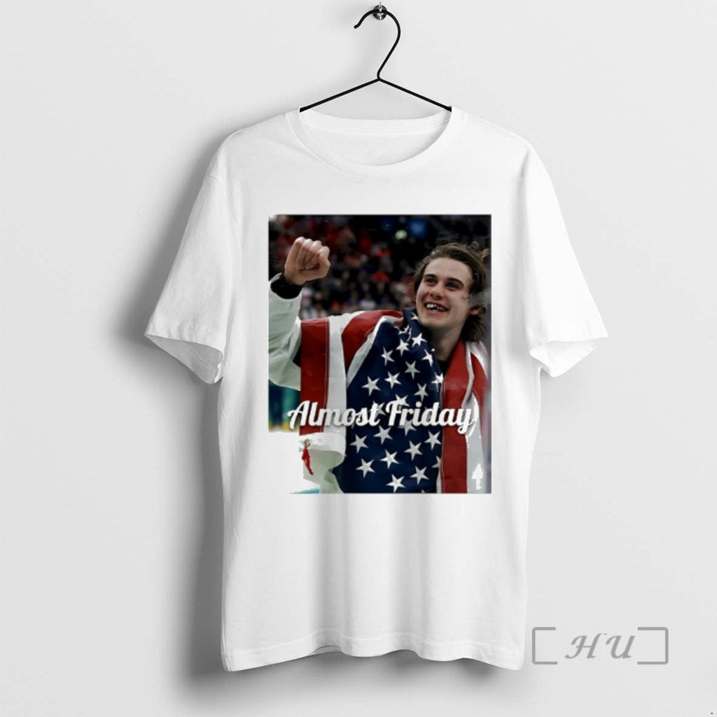 Officials Jack Hughes Celebrating 2026 Winter - Adult & Kids T-Shirts, Sweatshirts & Hoodies apparel design preview 1