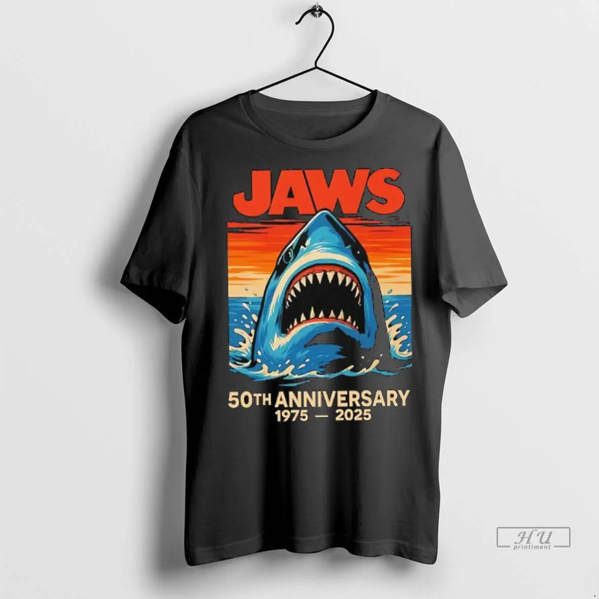 Officials Jaws Movie Vintage 50th Anniversary 1975 - Adult & Kids T-Shirts, Sweatshirts & Hoodies apparel design preview 1