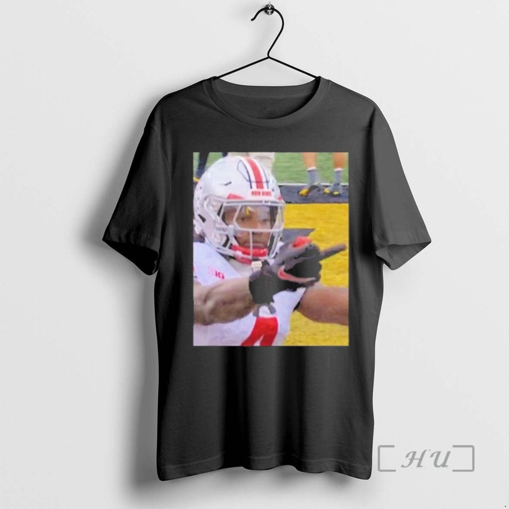 Officials Jeremiah Smith Flips Off Michigan Fan - Adult & Kids T-Shirts, Sweatshirts & Hoodies apparel design preview 1
