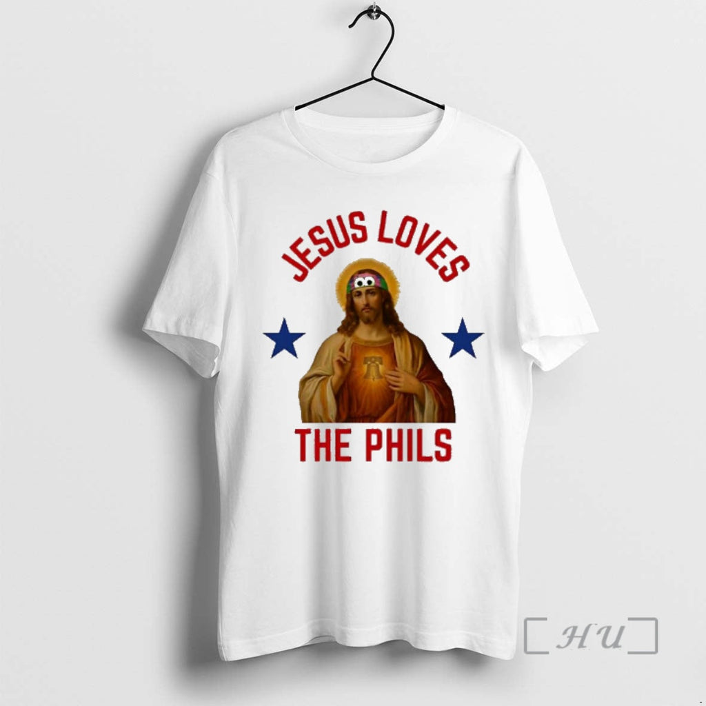 Officials Jesus Loves The Phils Philadelphia Baseball - Adult & Kids T-Shirts, Sweatshirts & Hoodies apparel design preview 1
