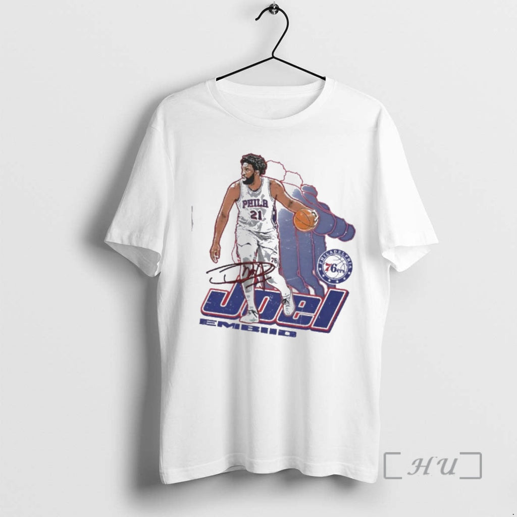 Officials Joel Embiid 21 Philadelphia 76ers Retro - Adult & Kids T-Shirts, Sweatshirts & Hoodies apparel design preview 1
