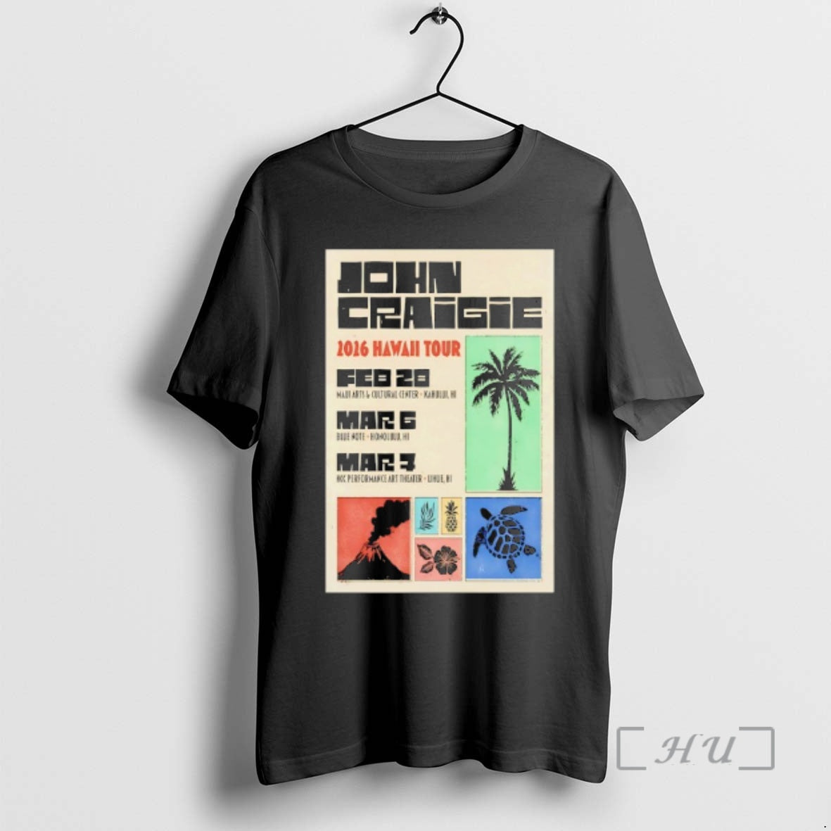 Officials John Craigie Hawaii Tour 2026 - Adult & Kids T-Shirts, Sweatshirts & Hoodies apparel design preview 1
