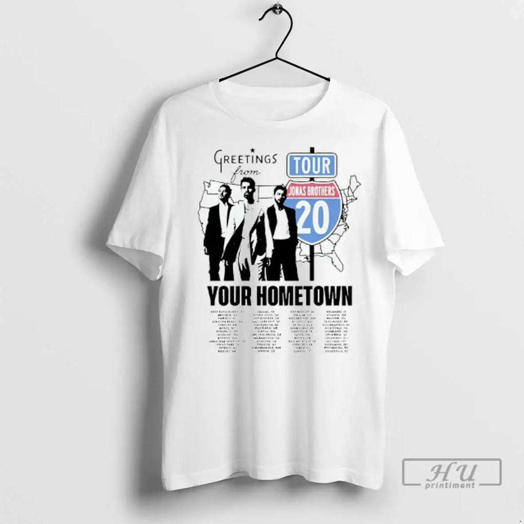 Officials Jonas Brothers Greetings From Your Hometown - Adult & Kids T-Shirts, Sweatshirts & Hoodies apparel design preview 1