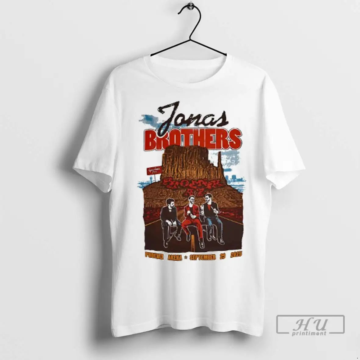 Officials Jonas Brothers Phoenix Arena September 23th - Adult & Kids T-Shirts, Sweatshirts & Hoodies apparel design preview 1