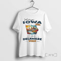 Officials Just An Iowa Girl In A Delaware World Retro - Adult & Kids T-Shirts, Sweatshirts & Hoodies apparel design preview 1