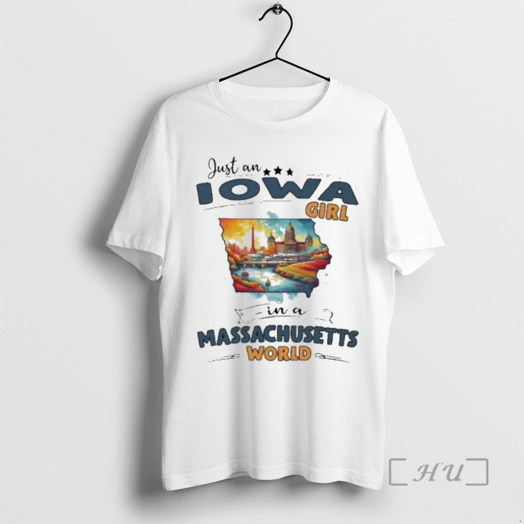 Officials Just An Iowa Girl In A Massachusetts World - Adult & Kids T-Shirts, Sweatshirts & Hoodies apparel design preview 1