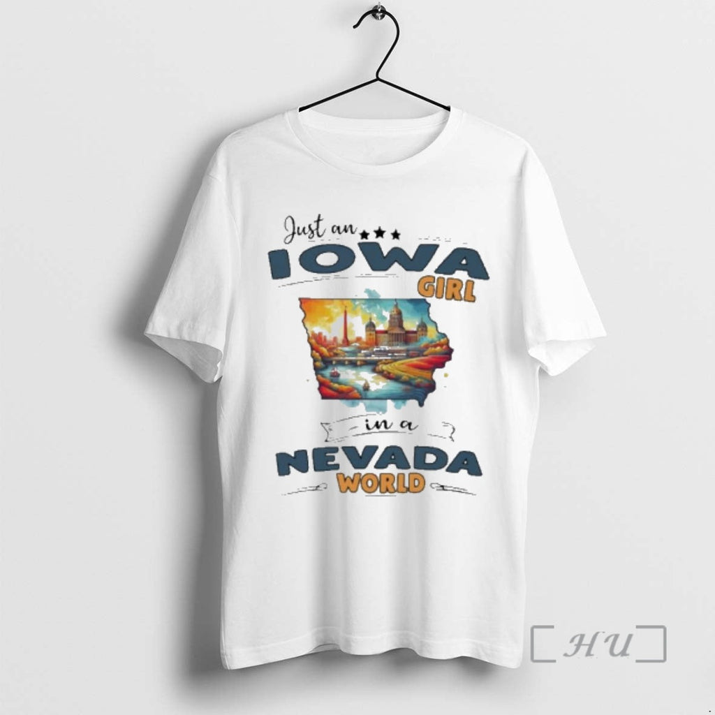 Officials Just An Iowa Girl In A Nevada World Retro - Adult & Kids T-Shirts, Sweatshirts & Hoodies apparel design preview 1
