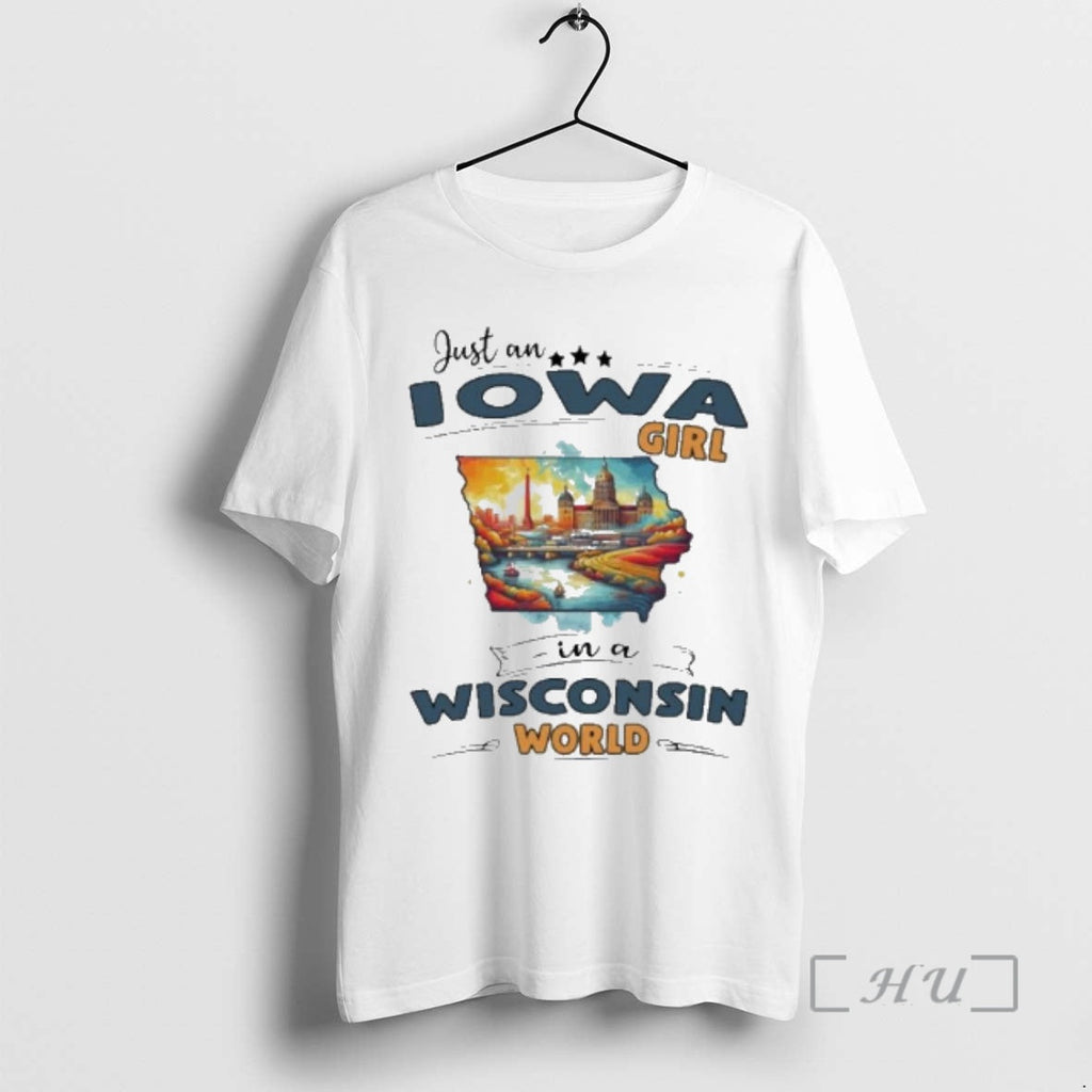 Officials Just An Iowa Girl In A Wisconsin World - Adult & Kids T-Shirts, Sweatshirts & Hoodies apparel design preview 1
