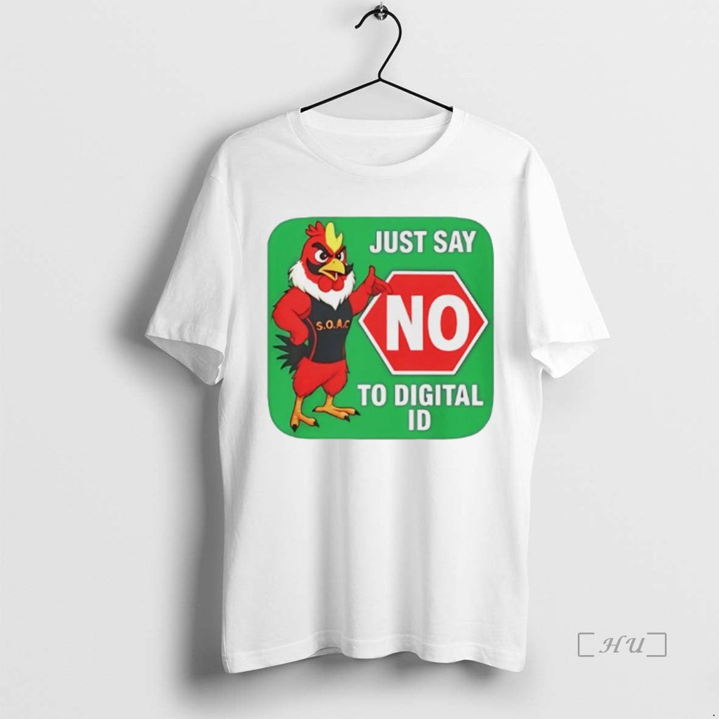 Officials Just Say No Digital Id S O - Adult & Kids T-Shirts, Sweatshirts & Hoodies apparel design preview 1