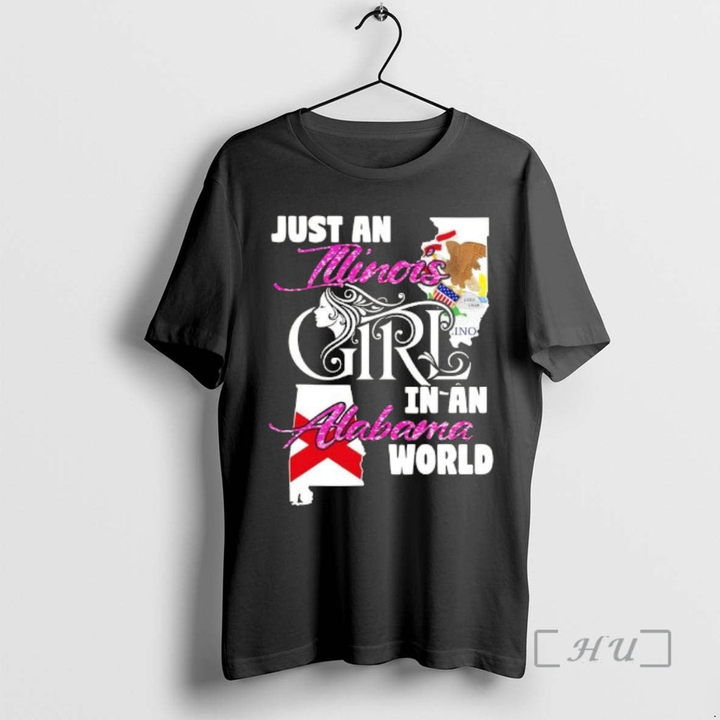 Officials Just Illinois Girl Alabama World - Adult & Kids T-Shirts, Sweatshirts & Hoodies apparel design preview 1