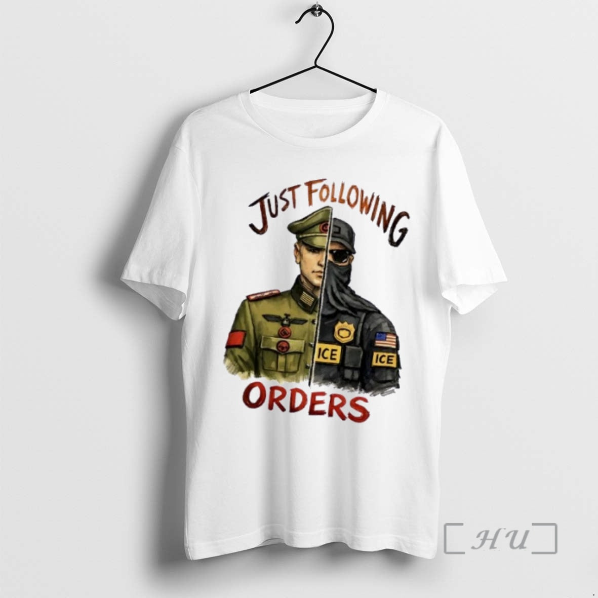 Officials Just Following Orders Police Ice - Adult & Kids T-Shirts, Sweatshirts & Hoodies apparel design preview 1