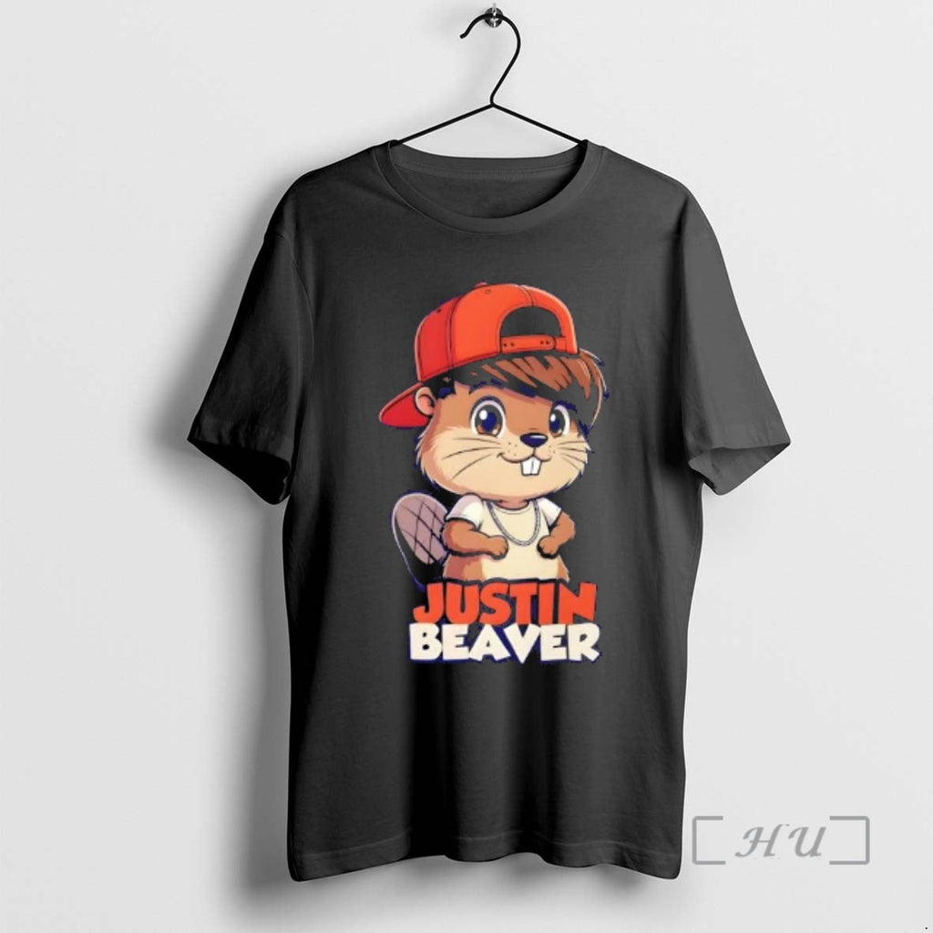 Officials Justin Beaver Funny Parody Cute Pun Graphic - Adult & Kids T-Shirts, Sweatshirts & Hoodies apparel design preview 1