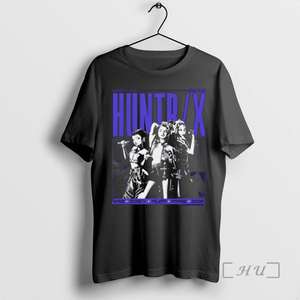 Officials Kpop Demon Hunters Huntrix World Tour - Adult & Kids T-Shirts, Sweatshirts & Hoodies apparel design preview 1