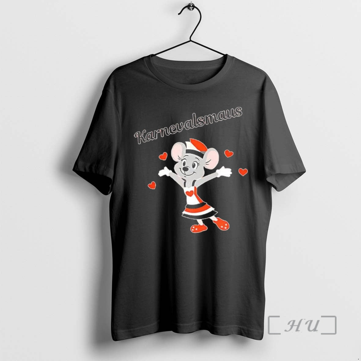 Officials Karnevalsmaus Carnival Mouse Heart Cartoon - Adult & Kids T-Shirts, Sweatshirts & Hoodies apparel design preview 1