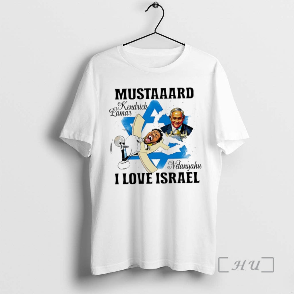 Officials Kendrick Lamar Mustard I Love Netanyahu - Adult & Kids T-Shirts, Sweatshirts & Hoodies apparel design preview 1
