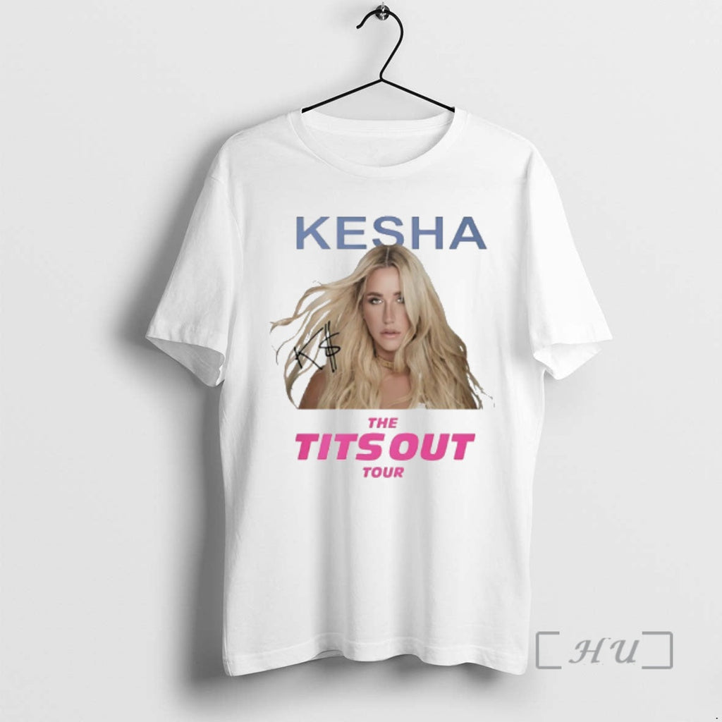 Officials Kesha The Tits Out Tour 2026 Signature - Adult & Kids T-Shirts, Sweatshirts & Hoodies apparel design preview 1