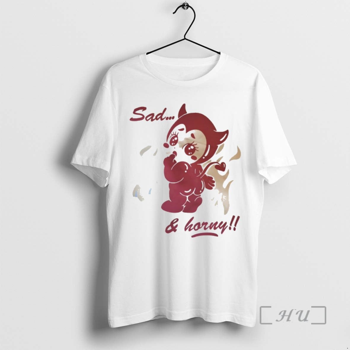 Officials Kewpie Baby Devil Cupid Love Sad Horny - Adult & Kids T-Shirts, Sweatshirts & Hoodies apparel design preview 1