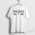 Officials Kristaps Porzingis 7 Golden State Warriors - Adult & Kids T-Shirts, Sweatshirts & Hoodies apparel design preview 1