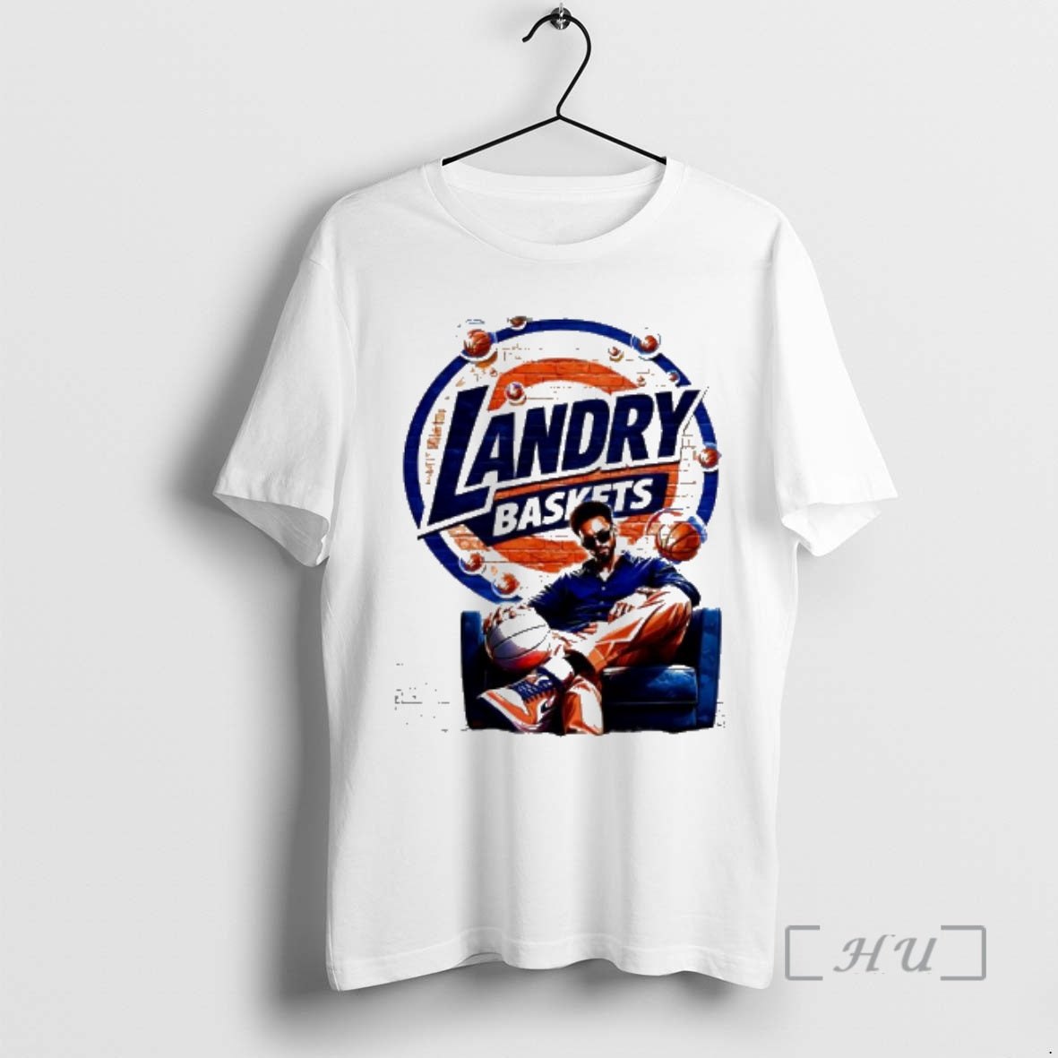 Officials Landry Baskets Basketball Player Sitting In - Adult & Kids T-Shirts, Sweatshirts & Hoodies apparel design preview 1