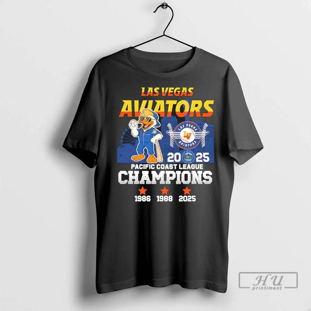 Officials Las Vegas Avitors 2025 Pacific Coast League - Adult & Kids T-Shirts, Sweatshirts & Hoodies apparel design preview 1