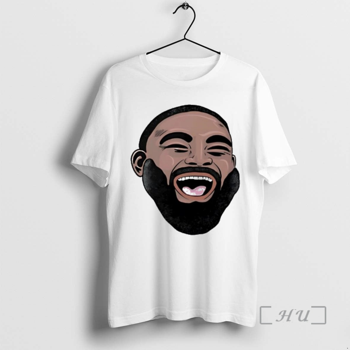 Officials Laughing Man Face With Beard Graphic Design - Adult & Kids T-Shirts, Sweatshirts & Hoodies apparel design preview 1