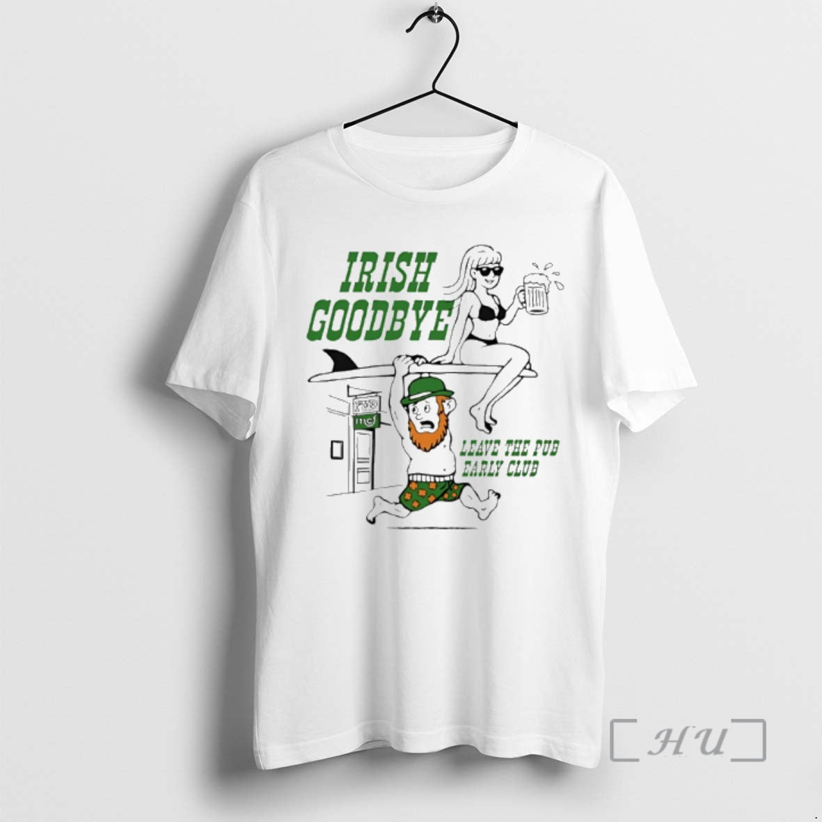 Officials Leave Pub Early Club Irish Goodbye - Adult & Kids T-Shirts, Sweatshirts & Hoodies apparel design preview 1