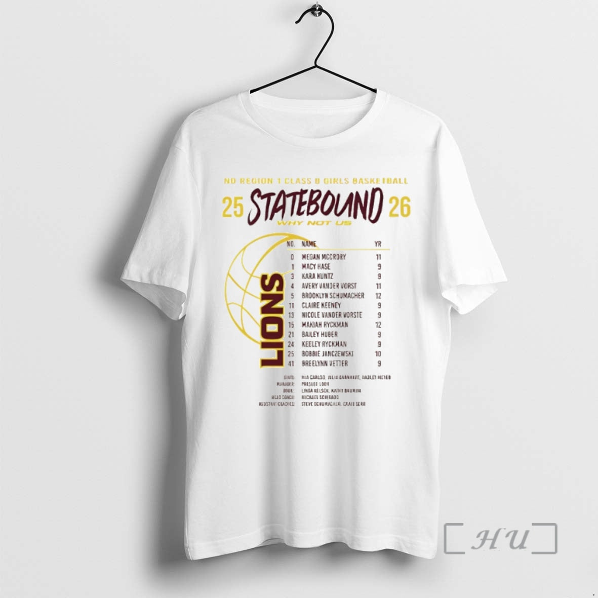 Officials Lions Basketball State Bound 25 26 Nd - Adult & Kids T-Shirts, Sweatshirts & Hoodies apparel design preview 1